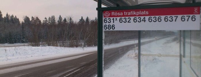 Rösa trafikplats is one of Public Transport.