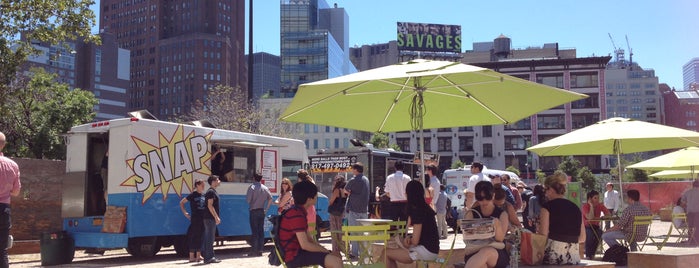 Lent Space Food Truck Court at Hudson Square is one of Must-visit Parks in New York.