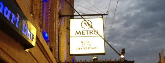 Metro is one of Under 21? Ideas for a fun night out in Chicago!.