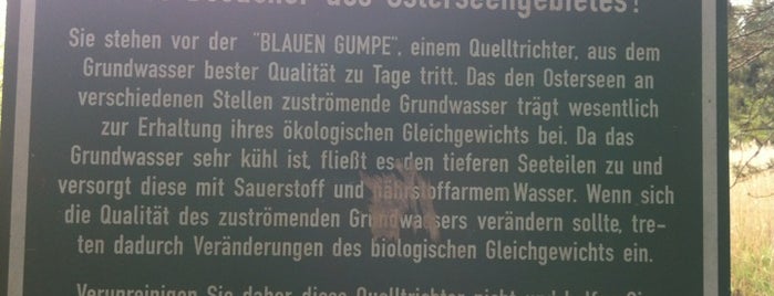 Blaue Gumpe is one of สถานที่ที่บันทึกไว้ของ Dieter.