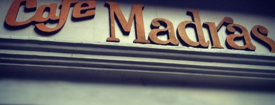 Café Madras is one of สถานที่ที่บันทึกไว้ของ Marie.