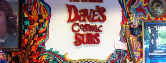 The Original Dave's Cosmic Subs is one of Places to try.