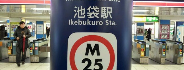 Marunouchi Line Ikebukuro Station (M25) is one of 東京メトロ 丸ノ内線 全駅.