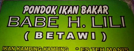 Pondok Ikan Bakar Babe Lili is one of Jakarta.