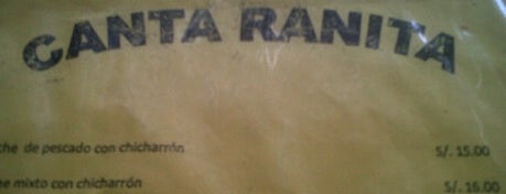 Canta Ranita is one of Restaurantes Imperdibles.