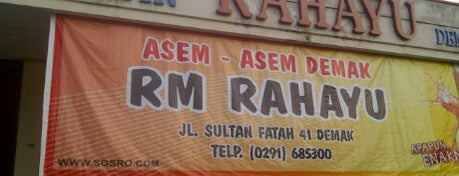 RM. RAHAYU Demak is one of Rest Area and Souvenir Shop (Semarang-Surabaya).