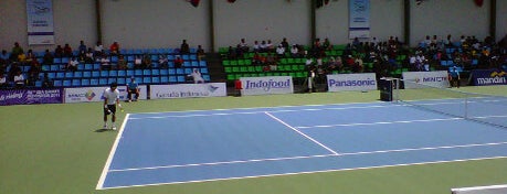 Bukit Asam Tennis Stadium is one of Sport Centre @ Palembang.