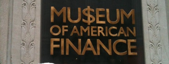 Museum of American Finance is one of NYC.