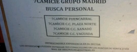 7Camicie is one of Ofertas de Trabajo Comercios Madrid.