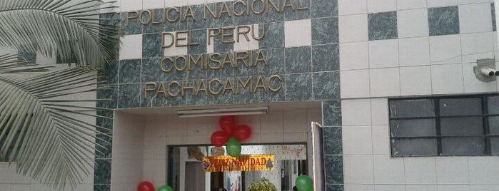 Comisaría Pachacámac Pueblo is one of Comisarías de Lima.