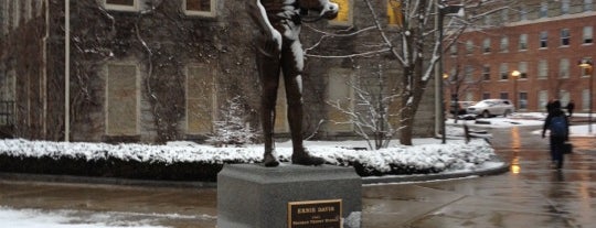 Ernie Davis Statue is one of Cuse.