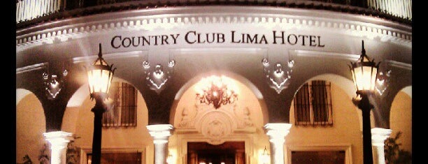Country Club Lima Hotel is one of Peru.