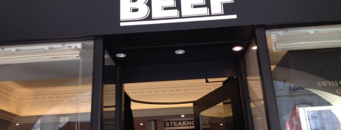The Beef Steakhouse & Bar is one of Tempat yang Disukai Chris.