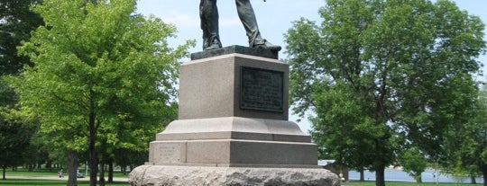 Chief Oshkosh Monument is one of Oshkosh Historical Markers, City & State.