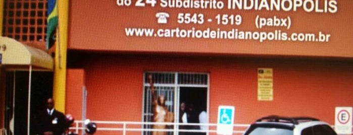 Cartório Oficial de Registro Civil das Pessoas Naturais do 24º Subdistrito (Indianópolis) is one of Flávia'nın Beğendiği Mekanlar.