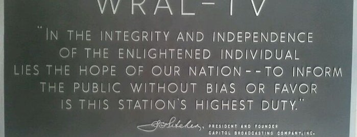WRAL TV is one of Because Raleigh needs its own city badge! #visitUS.