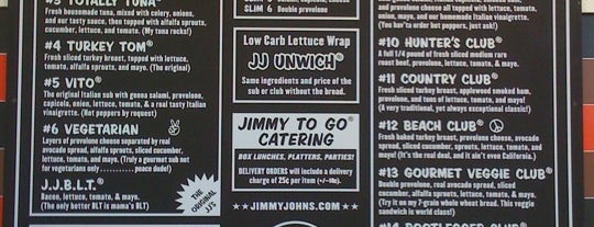 Jimmy John's is one of Tempat yang Disukai Ryan.