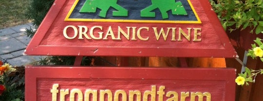 Frogpond Farm is one of Top 4 organic wineries to try this season.