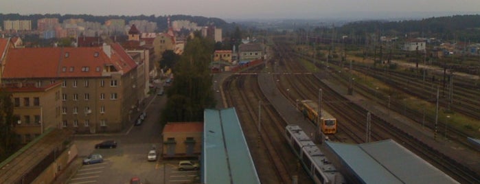 Železniční stanice Cheb is one of Stanice vlaků SuperCity Pendolino 2012.