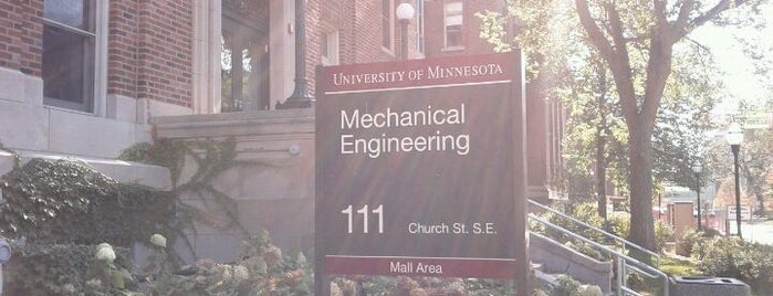 Mechanical Engineering Building is one of East Bank: University of Minnesota - Twin Cities.