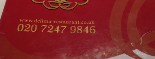 Delima Restaurant is one of Kedai Makanan Malaysia kat London, United Kingdom..