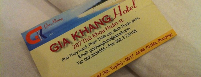 Gia Khang Hotel is one of Binh Thuan (Phan Thiet-Mui Ne) Place I visited.