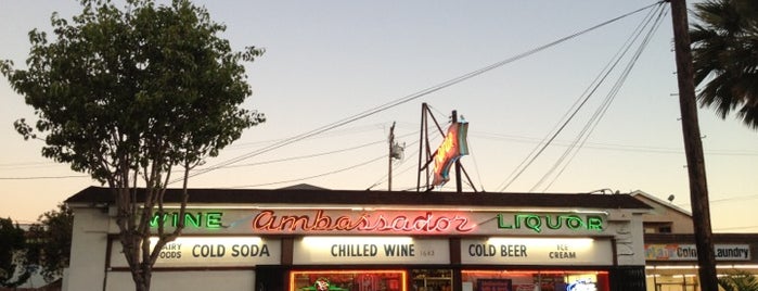 Ambassador Liquor is one of Nikki's Vintage L.A. Signs (including OC).