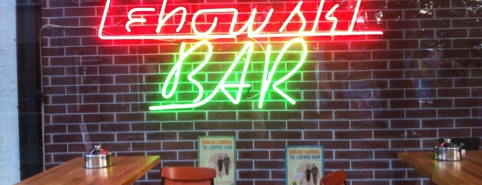 Lebowski Bar is one of Tempat yang Disukai abigail..