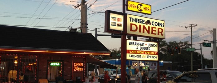 Three Coins Diner is one of ᴡ’s Liked Places.