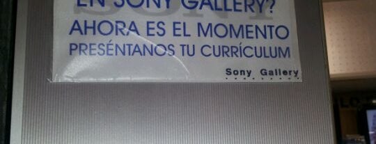 Sony gallery is one of Ofertas de Trabajo Comercios Barcelona.