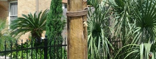Pelican Sitting on Piling Tree Sculpture is one of Galveston Tree Sculptures.