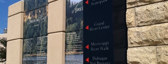 Mississippi Riverwalk is one of History and Culture of Dubuque.