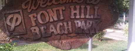 Font HIll Beach Park is one of ~✿ ~ Life's a BEACH ~✿ ~.