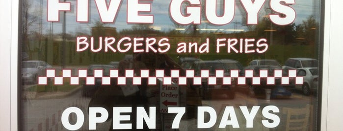 Five Guys is one of Places I have been.