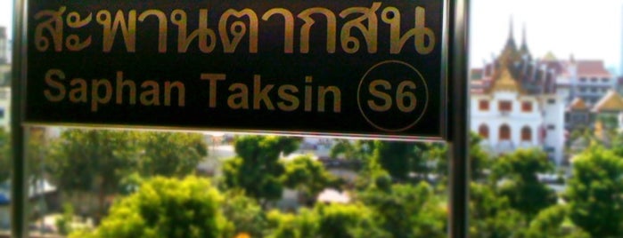 BTS Saphan Taksin (S6) is one of Bangkok.