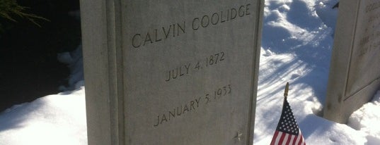 President Calvin Coolidge Grave, Plymouth Notch Cemetery is one of Presidential Burials.