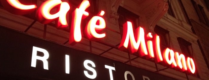 Cafe Milano is one of สถานที่ที่บันทึกไว้ของ mike.