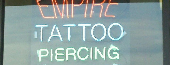 Empire Tattoo & Piercing Raleigh is one of Tempat yang Disukai Teresa.