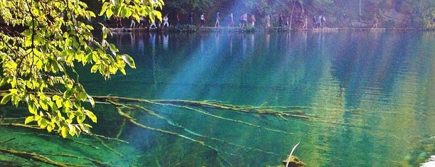 Plitvice Lakes National Park is one of UNESCO destinations in Croatia.