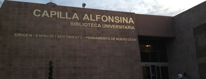 Capilla Alfonsina (Biblioteca Universitaria) is one of Bibliotecas en Monterrey/ZMM/AMM.
