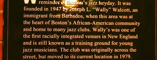 Wally's Cafe is one of Boston.
