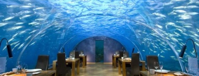 Ithaa Undersea Restaurant is one of Restaurants with spectacular views.