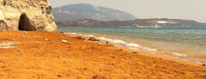 Xi Beach is one of Greece. Kefalonia.