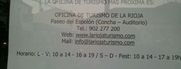 Oficina De Turismo. Ayto De Logroño is one of Oficinas de turismo.