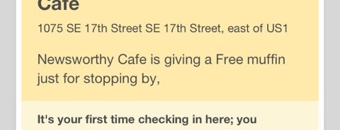 Newsworthy Cafe is one of สถานที่ที่บันทึกไว้ของ Amie.