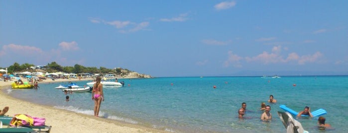 Africafe Beach Bar is one of Sithonia's beaches.