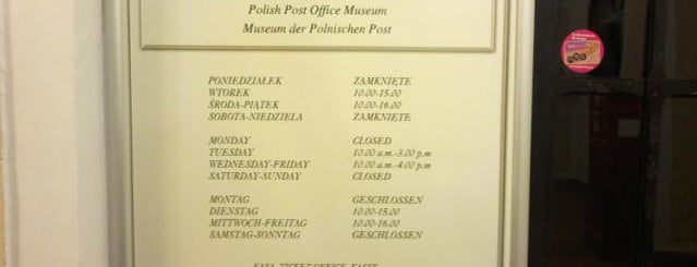 Muzeum Poczty Polskiej - Muzeum Historyczne Miasta Gdańska is one of Sightseeing Ticket Gdansk Sopot Gdynia #4sqcities.