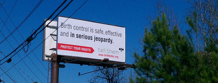 N Lake Drive & Corley Mill Rd is one of "Protect Your Rights" Billboards.
