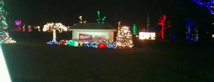 Herr's Christmas Light Display is one of The only things to do in oxford.