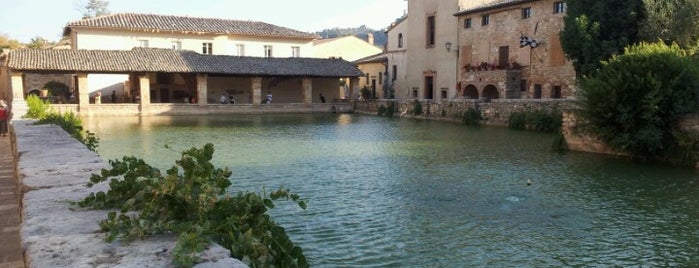 Bagno Vignoni is one of Termal Baths in Tuscany.